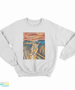 The Scream Parody Cat Sweatshirt