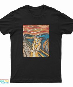 The Scream Parody Cat T-Shirt