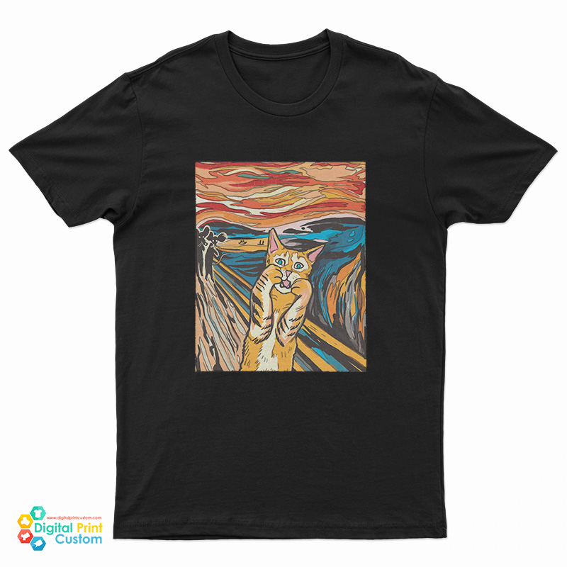 The Scream Parody Cat T-Shirt