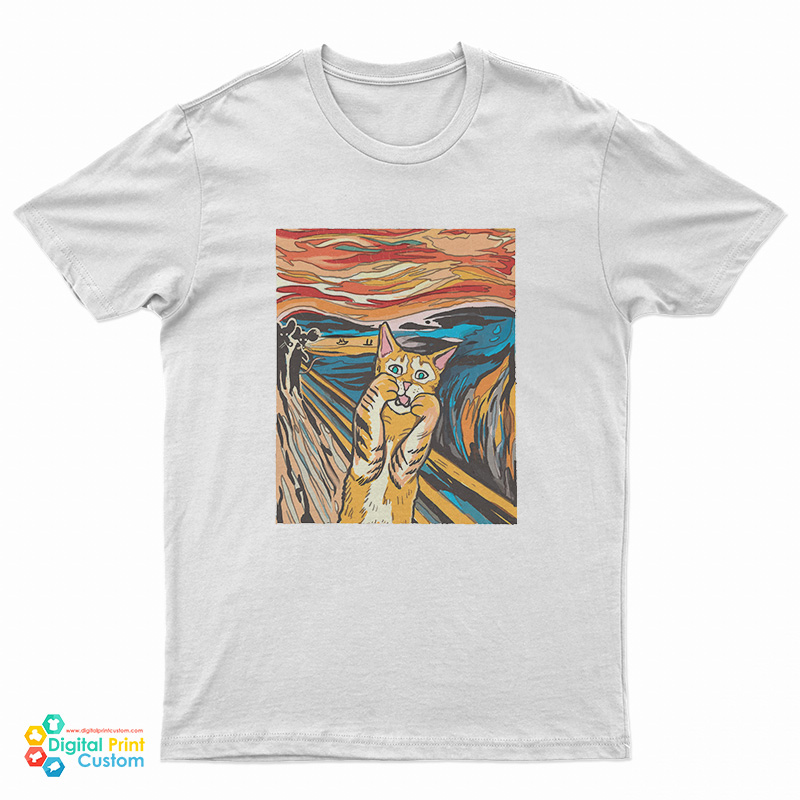 The Scream Parody Cat T-Shirt