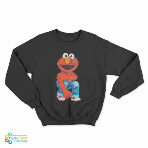 Vintage 90s Elmo Sesame Street Kurt Cobain Parody Sweatshirt