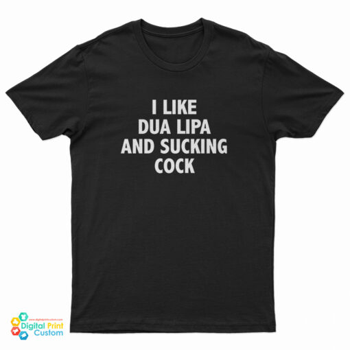 I Like Dua Lipa And Sucking Cock T-Shirt