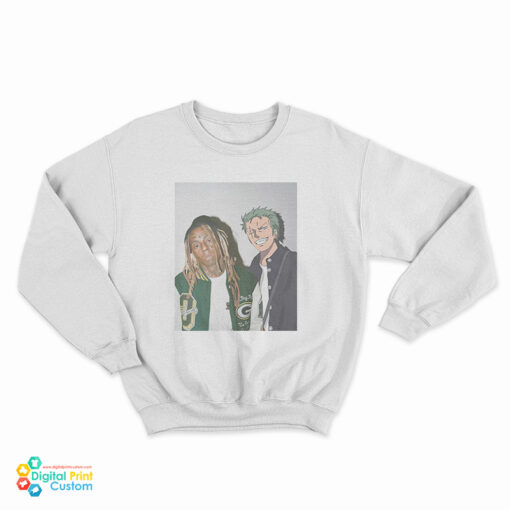 Lil Wayne And Roronoa Zoro Anime Sweatshirt