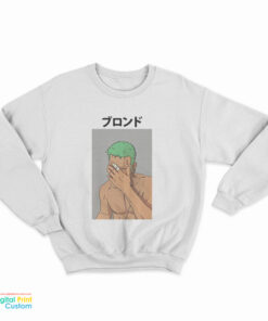Anime One Piece Zoro Blonde Frank Ocean Sweatshirt