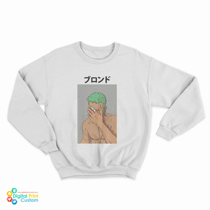 Anime One Piece Zoro Blonde Frank Ocean Sweatshirt