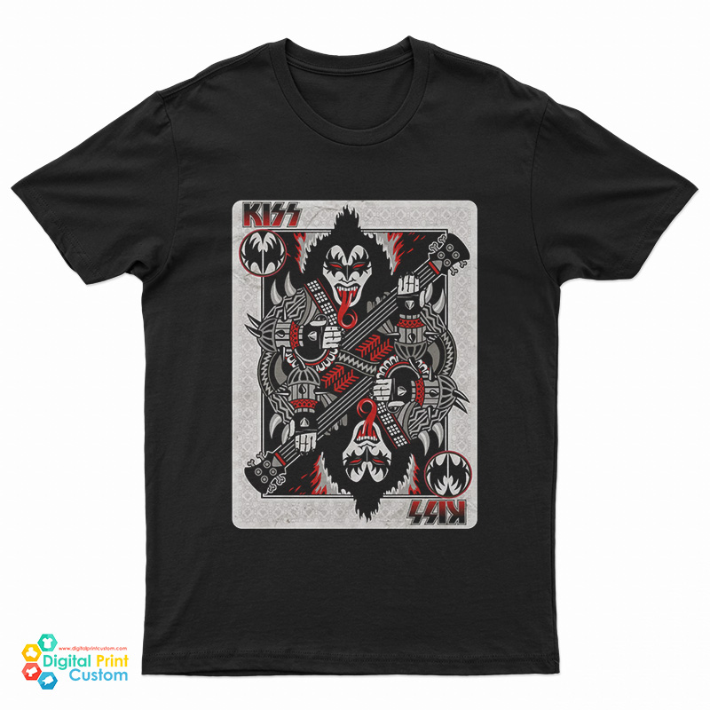 KISS Gene Simmons Playing Card T-Shirt