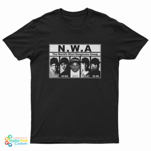 NWA Ice Cube MC Ren Eazy E Yella Dr Dre T-Shirt