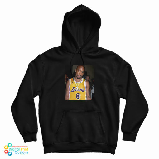 Tupac Shakur Wearing Kobe Bryant Jersey Hoodie