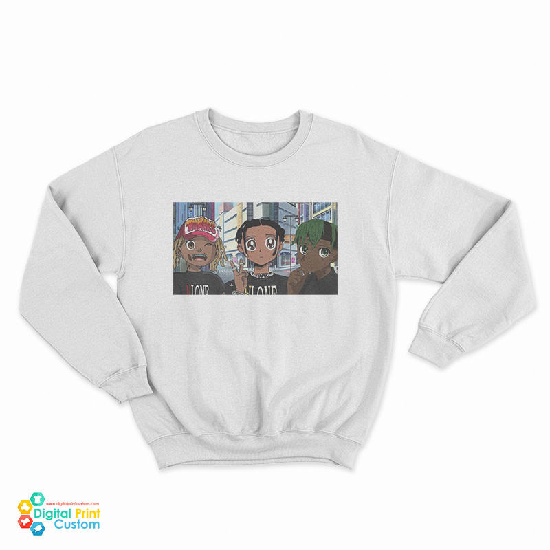 ASAP Rocky X Playboi Carti X Lil Uzi Anime Sweatshirt