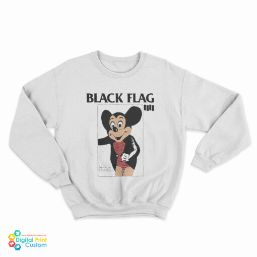 Black Flag Mickey Mouse Sweatshirt