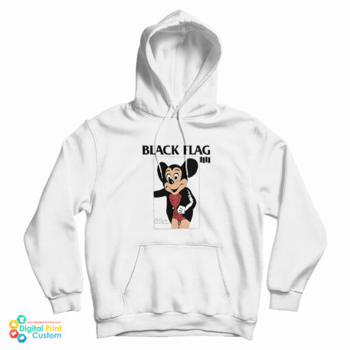 Black Flag Mickey Mouse Hoodie