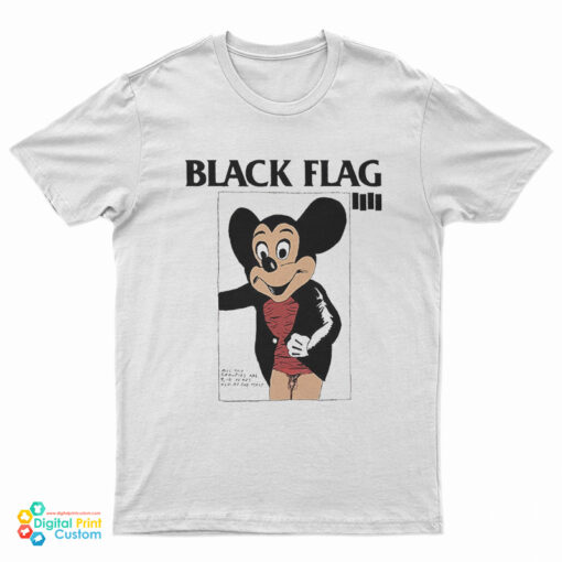 Black Flag Mickey Mouse T-Shirt