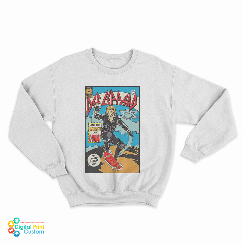 Comic Book Cover Def Leppard Sweatshirt