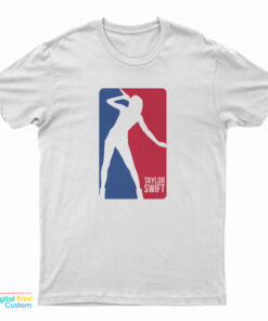 Taylor Swift Singing Pose NBA Logo Parody T-Shirt