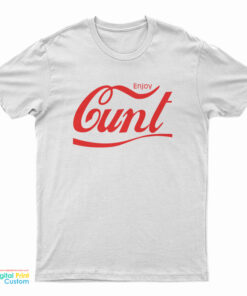 Enjoy Cunt Coca-Cola Logo Parody T-Shirt