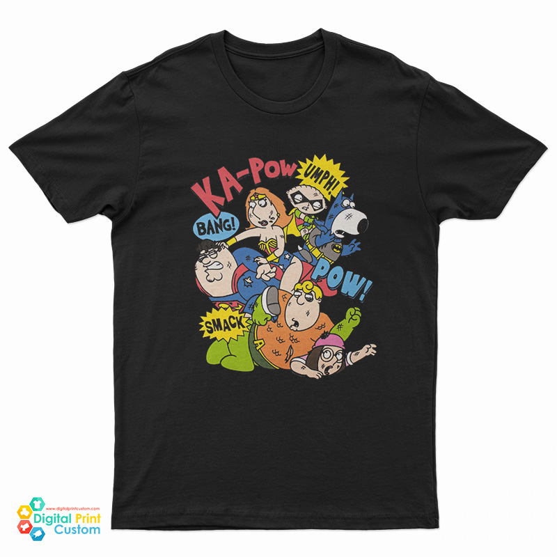 Family Guy Superhero Stewie Brian Peter Lois Chris Meg T-Shirt