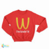 I'm Lovin' It McDonald's Boobies Boobs Parody Sweatshirt