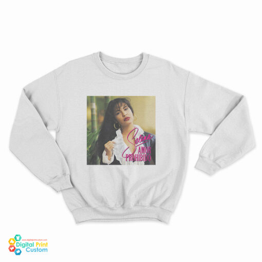Selena Quintanilla Amor Prohibido Album Cover Sweatshirt