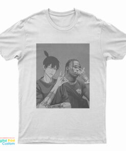 Travis Scott And Aki Hayakawa Chainsaw Man T-Shirt