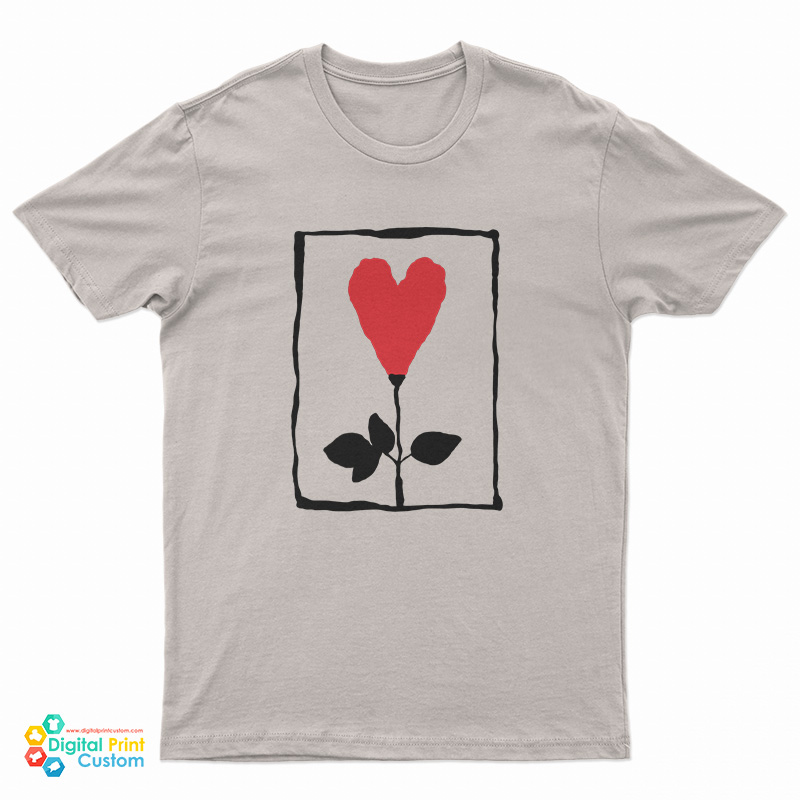 Tv Show Friends Rachel Green Heart Rose T-Shirt
