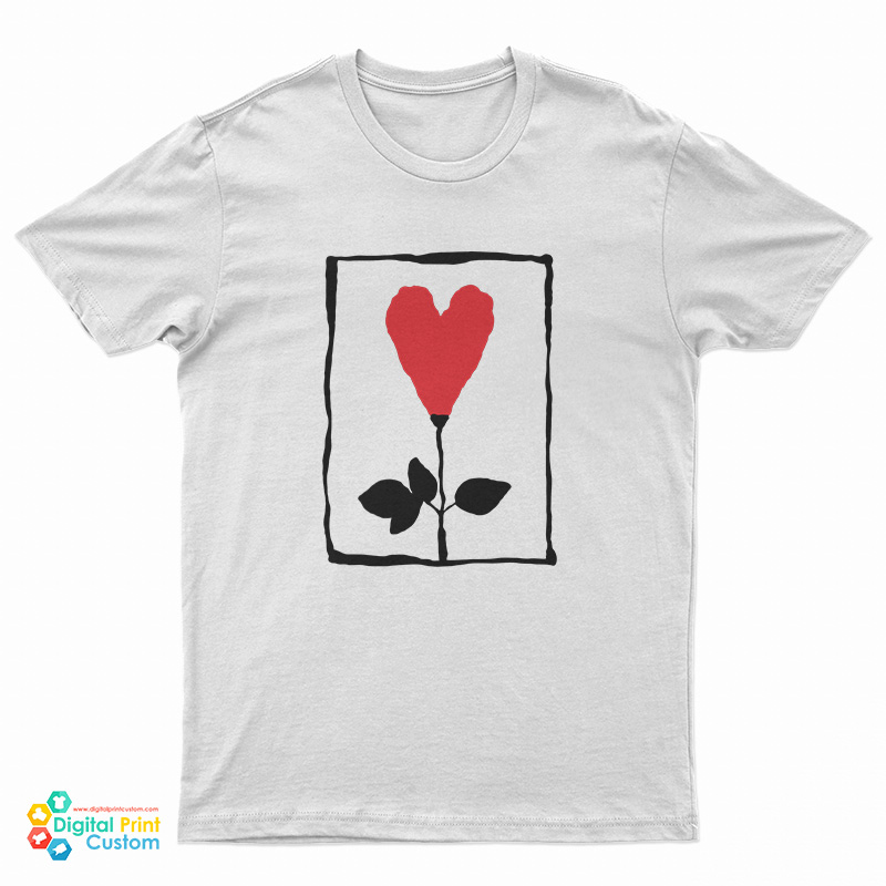 Tv Show Friends Rachel Green Heart Rose T-Shirt
