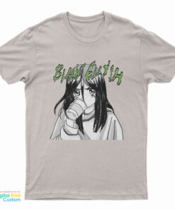 Billie Eilish Anime Portrait With Cup T-Shirt