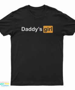 Daddy's Girl Pornhub Logo Parody T-Shirt