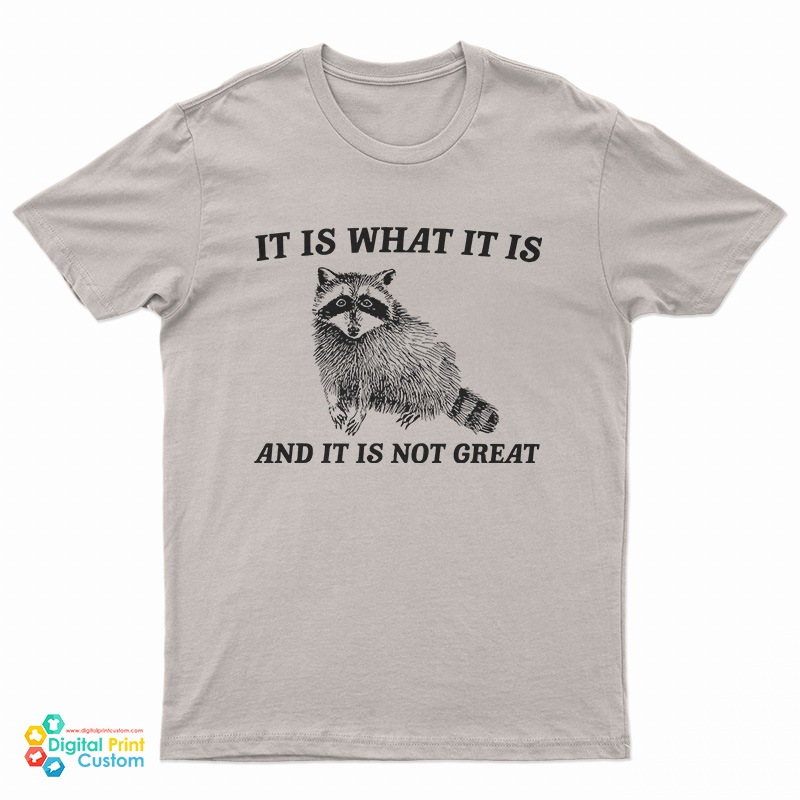 It Is What It Is And It Is Not Great Raccoon T-Shirt