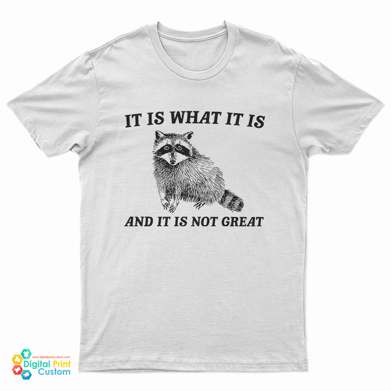It Is What It Is And It Is Not Great Raccoon T-Shirt