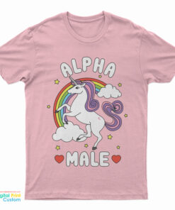 Alpha Male Unicorn Rainbow Meme T-Shirt