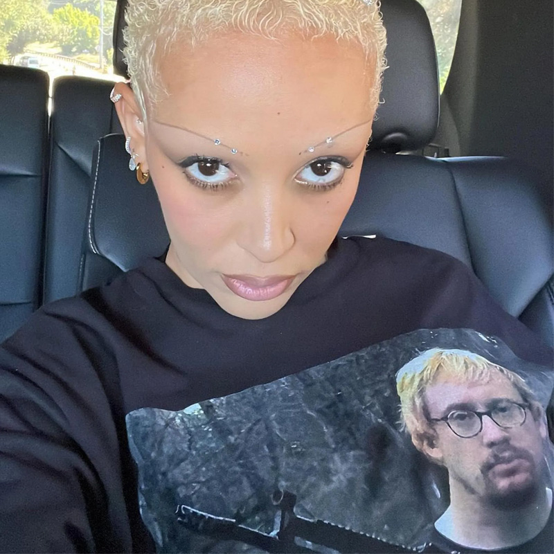 Doja Cat Wearing Sam Hyde T-Shirt
