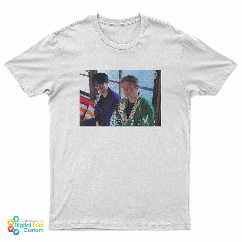 Mads Mikkelsen And Hideo Kojima Photo T-Shirt