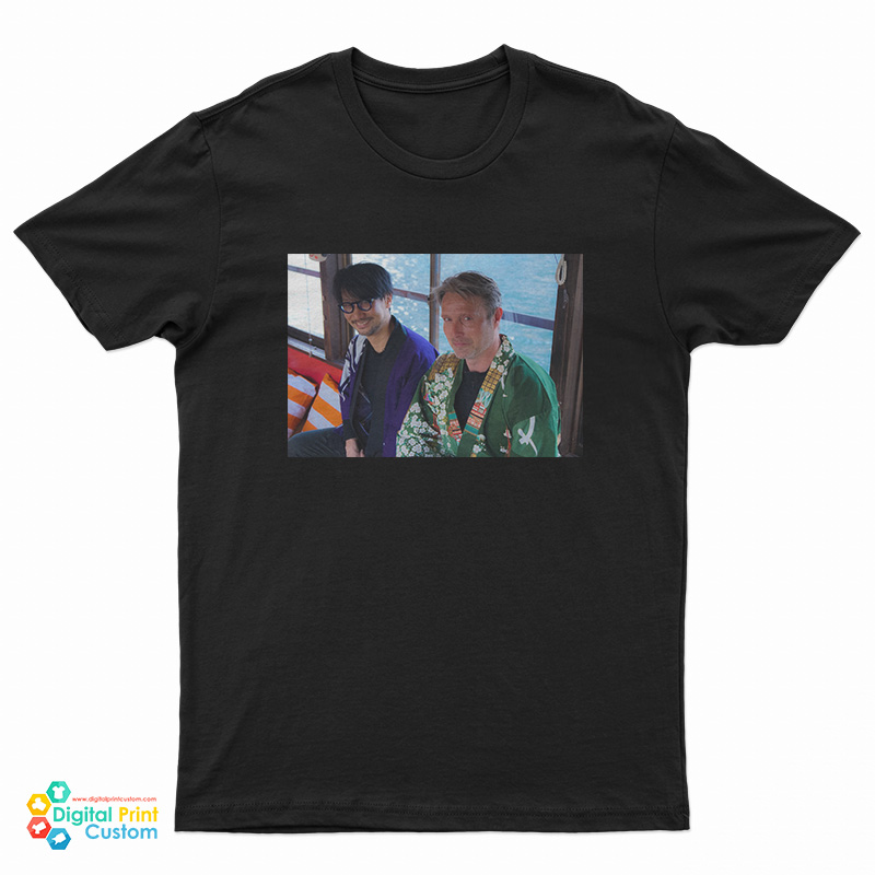 Mads Mikkelsen And Hideo Kojima Photo T-Shirt