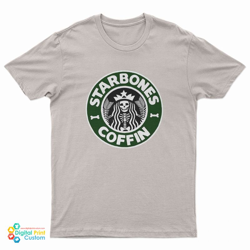 Starbones Coffin Logo Parody T-Shirt