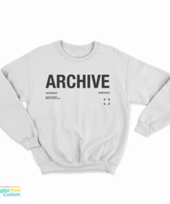 Archive Wright Research Sweatshirt