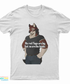 His Red Flags Are Big But So Are His Boobs T-Shirt