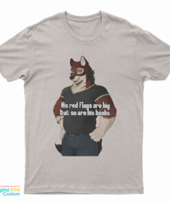 His Red Flags Are Big But So Are His Boobs T-Shirt