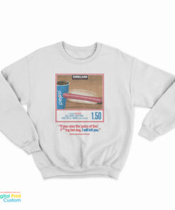 Kirkland Costco Hot Dog Combo Sweatshirt