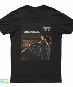 McDonald's Final Fantasy Kai Cloud Strife Maccas Run T-Shirt