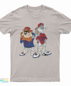Bugs Bunny And Taz-Mania Hip Hop T-Shirt
