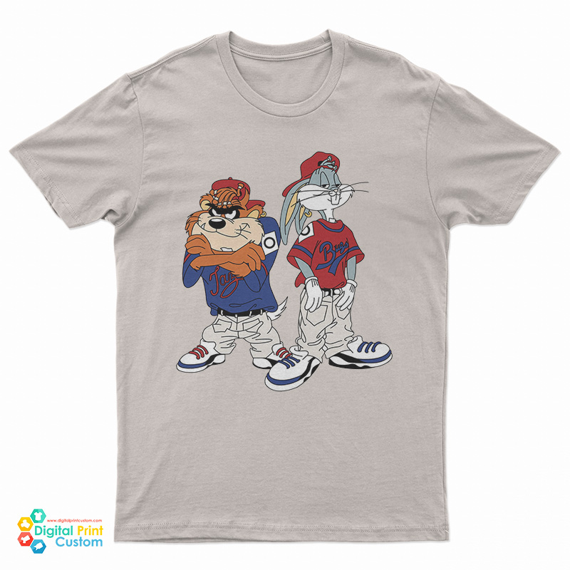 Bugs Bunny And Taz-Mania Hip Hop T-Shirt