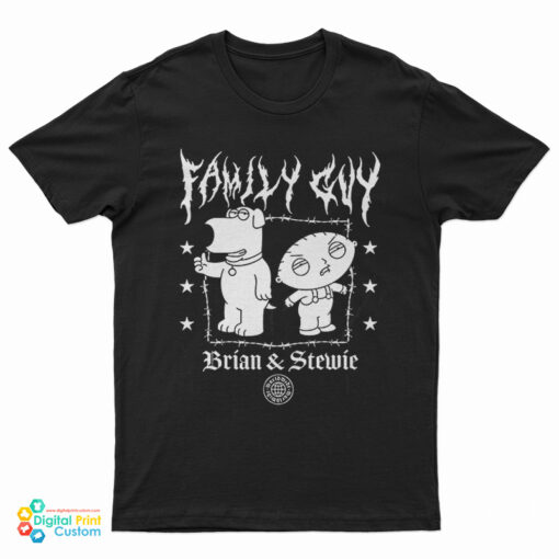 Family Guy Brian And Stewie Metal T-Shirt