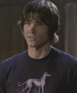 Sam Winchester Purple Dog T-Shirt