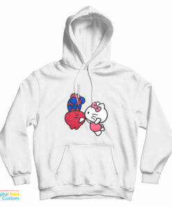 Spiderman Hello Kitty Kissing Hoodie