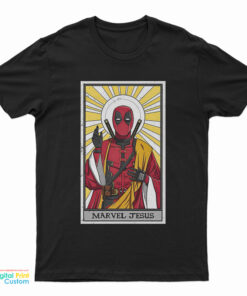 Card Marvel Jesus Deadpool T-Shirt