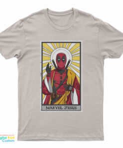 Card Marvel Jesus Deadpool T-Shirt