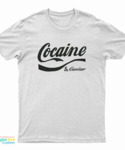 Cocaine And Caviar Coca-Cola Logo Parody T-Shirt