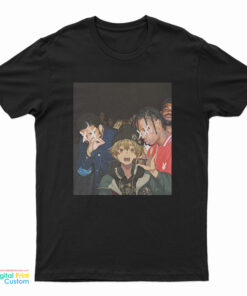 Drake Travis Scott Zenitsu Agatsuma Demon Slayer T-Shirt
