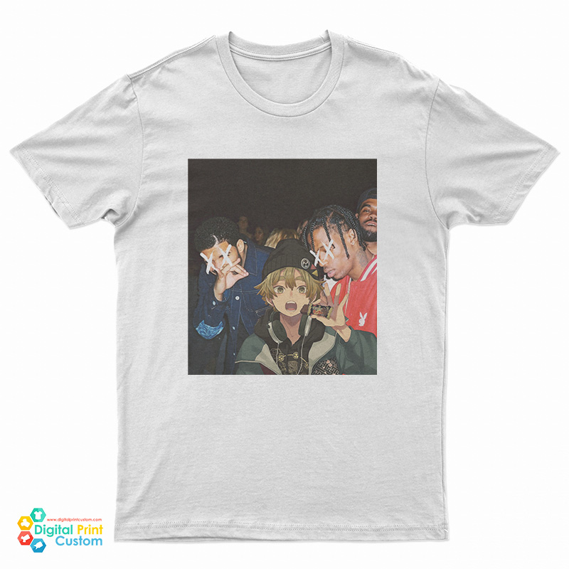 Drake Travis Scott Zenitsu Agatsuma Demon Slayer T-Shirt