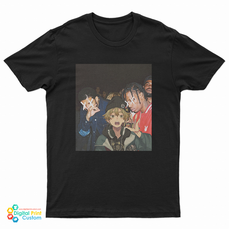 Drake Travis Scott Zenitsu Agatsuma Demon Slayer T-Shirt